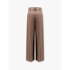 Viscose and linen trouser with frontal pinces