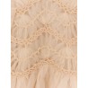 Illuminate tulle dress with embroidery and drapery