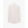 Cotton shirt with overlapping collar
