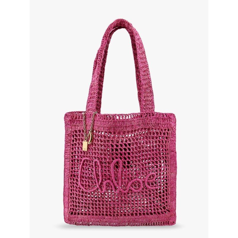 Summer banana rafia tote bag