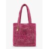Summer banana rafia tote bag