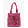 Summer banana rafia tote bag