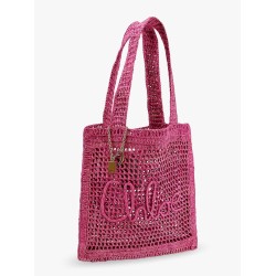 Summer banana rafia tote bag