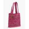 Summer banana rafia tote bag