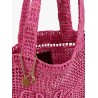 Summer banana rafia tote bag