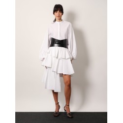Spiral cotton popeline skirt