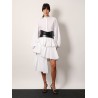Spiral cotton popeline skirt