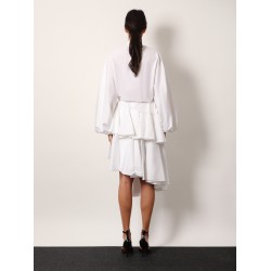 Spiral cotton popeline skirt