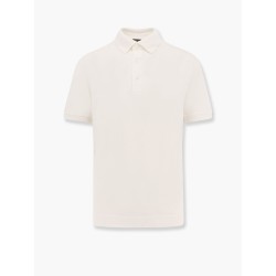 Cotton and silk polo shirt