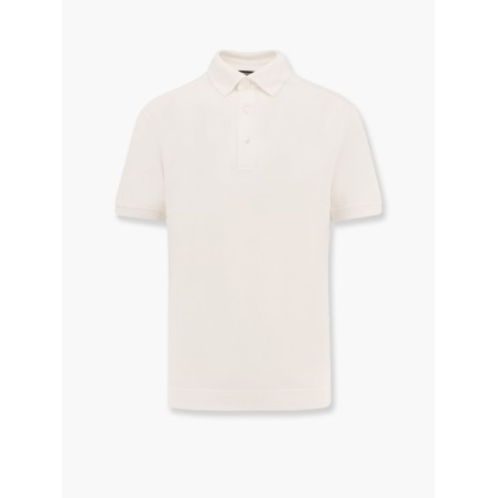 Cotton and silk polo shirt