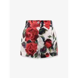 Cotton shorts with iconic print