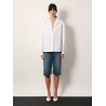 Hooded cotton shirt