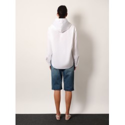 Hooded cotton shirt