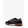 Fendi Match low-top FF jacquard fabric and suede sneakers