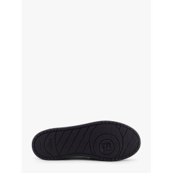 Fendi Match low-top FF jacquard fabric and suede sneakers