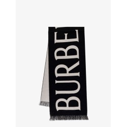 Wool scarf with lettering logo