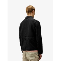 Cotton and linen shirt with zip closure