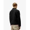 Cotton and linen shirt with zip closure