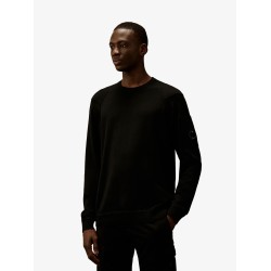 Cotton sweater with iconic detail
