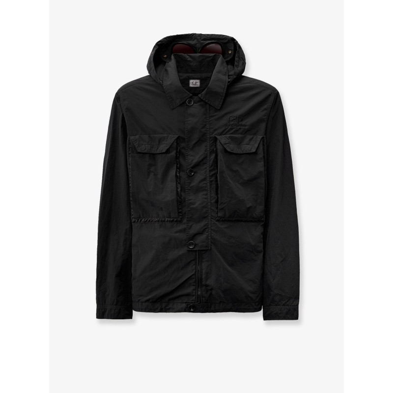 Flatt Nylon jacket with Logo embroidery