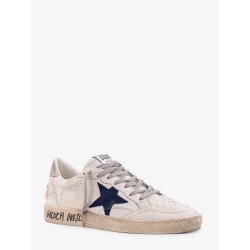 Ball Star low-top leather sneakers with used effect