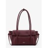 Leathershoulder bag with logo