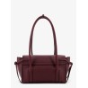 Leathershoulder bag with logo
