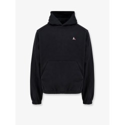 Stretch cotton sweatshirt with logo