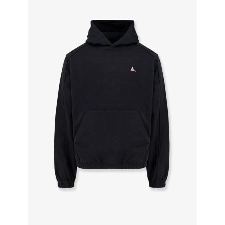 Stretch cotton sweatshirt with logo