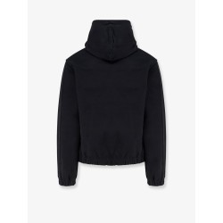Stretch cotton sweatshirt with logo