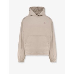 Stretch cotton sweatshirt with logo