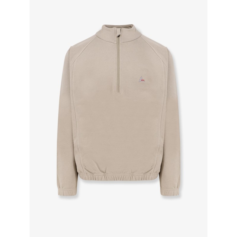 Stretch cotton sweatshirt with logo
