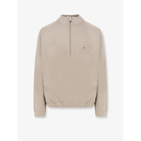 Stretch cotton sweatshirt with logo