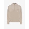 Stretch cotton sweatshirt with logo