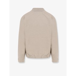 Stretch cotton sweatshirt with logo