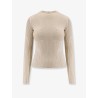 Wavy stretch cotton blend top