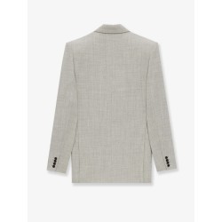 Certified wool double-breasted blazer