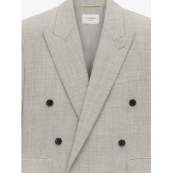 Certified wool double-breasted blazer