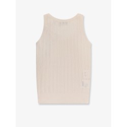 Perforated cachemire and silk top