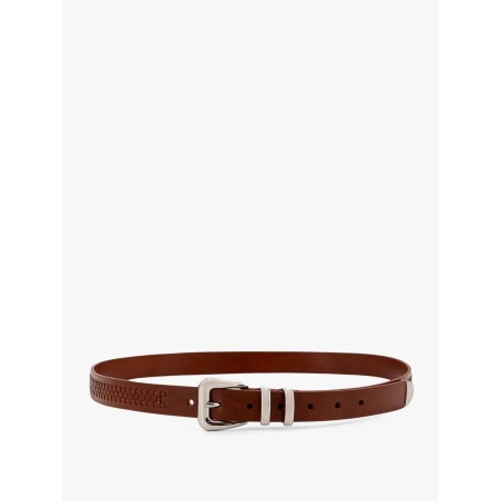 Interwined leather belt