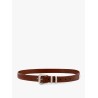 Interwined leather belt