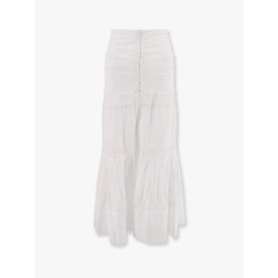 Dusta biologic cotton skirt with lace inserts