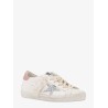 Leather sneakers with iconic glitter star
