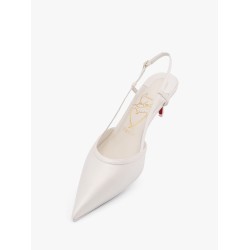 Miss z sling satin slingback with iconic red sole