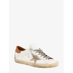 Super-star leather sneakers with back contrasting patch