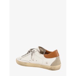 Super-star leather sneakers with back contrasting patch