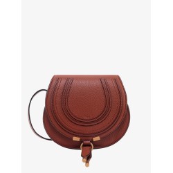 Marcie small leather shoulder bag with logo engraving