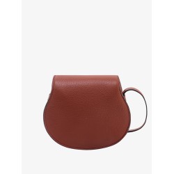 Marcie small leather shoulder bag with logo engraving