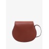 Marcie small leather shoulder bag with logo engraving
