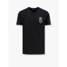 Cotton t-shirt with hand-embroidered patch